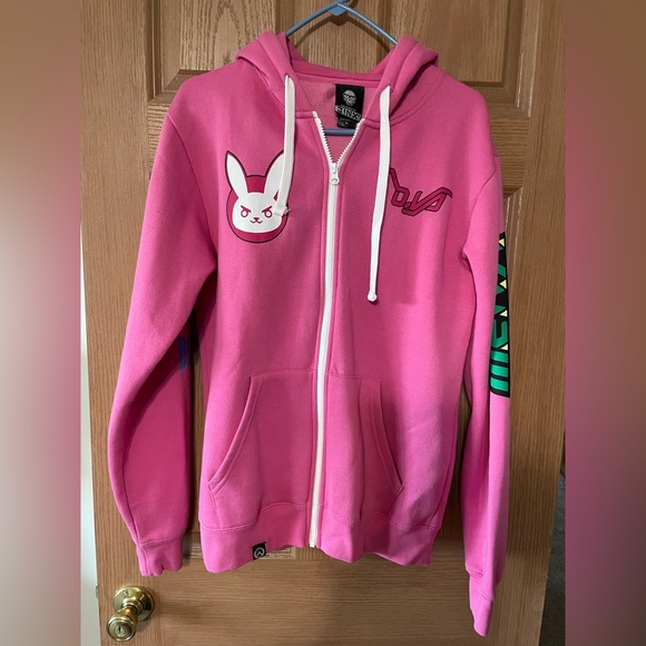 jinx Tops - JINX OVERWATCH D. VA  ULTIMATE HOODIE  PINK  SIZE MEDIUM. NWOT